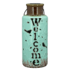 Geno Home and Garden Ceramic Welcome Lantern For Home and Garden DIY and Improvements